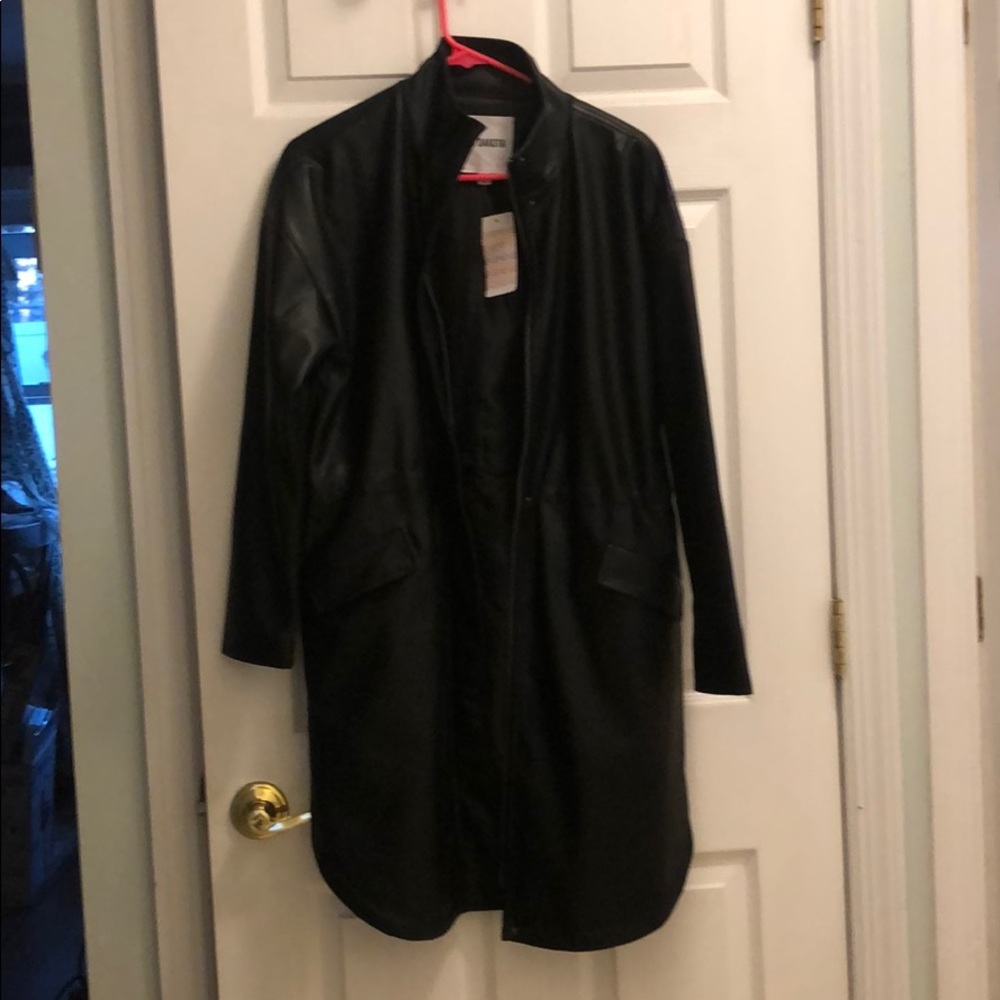 No-Mo Faux-Mo Jacket. Knee length.